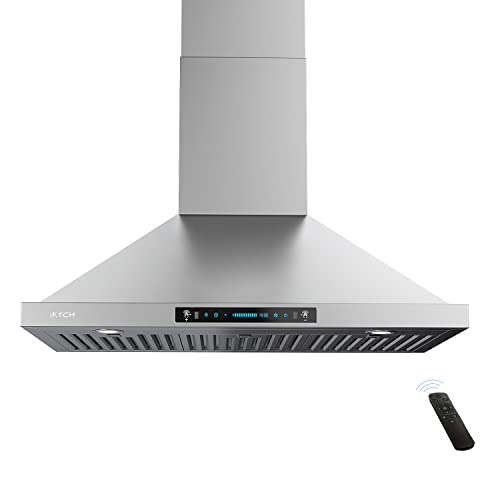 30" IKTCH Wall Mount Range Hood with Gesture Sensing & Touch Control