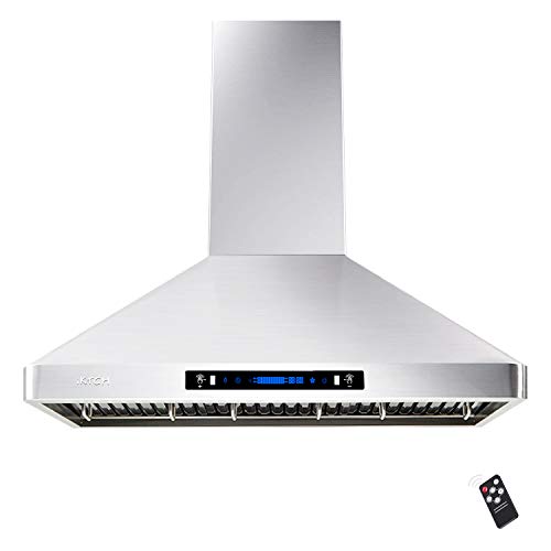 Smart 36" Stainless Steel Range Hood with Gesture Sensing & Touch Control