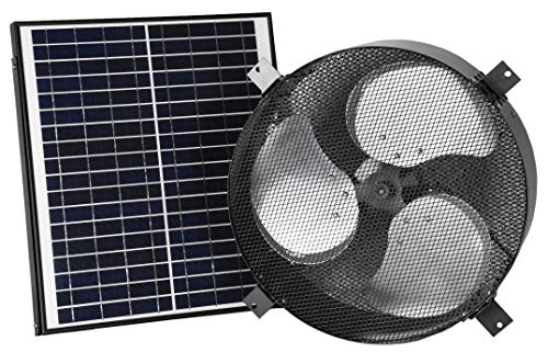 iLIVING Solar Roof Exhaust Fan Attic Gable Ventilator