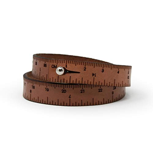 ILOVEHANDLES Wrist Ruler Medium Brown Bracelet