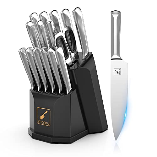 Mogaguo 7 Piece Rainbow Professional kitchen knife Set Dishwasher Safe,  Sharp