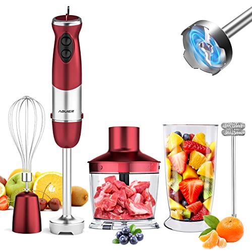 Abuler 5-in-1 800W Hand Blender with 12 Speeds