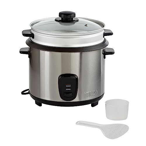 IMUSA Rice Cooker with Steam Tray