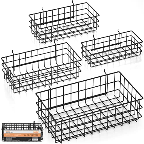 INCLY 4 Pack Pegboard Baskets Set