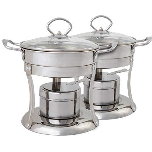 Yzakka Stainless Steel Shabu Shabu Hot Pot Pot with Divider for Induction  Cooktop Gas Stove (30cm, With Cover)
