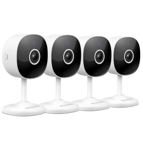 Indoor Cameras for Home Security 2K, Galayou Wireless WiFi Baby Camera Monitor with Two-Way Audio, Home Cameras with APP for Phone, Smart Siren, Works with Alexa/Google Home(G7-4PACK)