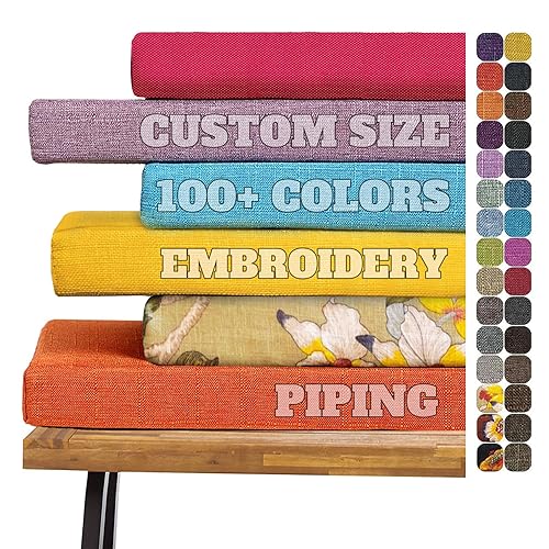 Indoor Custom Bench Cushions with Customizable Features