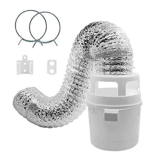 Indoor Dryer Vent Kit with Lint Trap and Duct