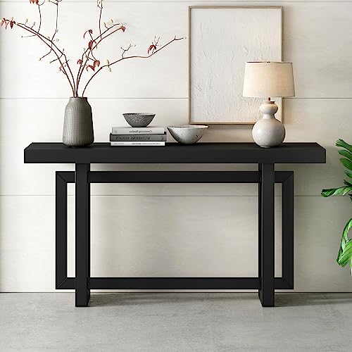 Industrial-inspired Console Table with Storage