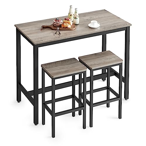 Industrial Kitchen Bar Table Set with Stools