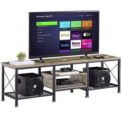 Industrial TV Stand for 65 Inch TV
