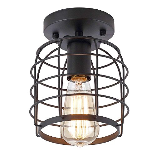 Industrial Vintage Flush Mount Ceiling Light