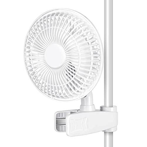 6-Inch InfiniPower Clip Fan: Adjustable Angles, 15W, 2-Speeds