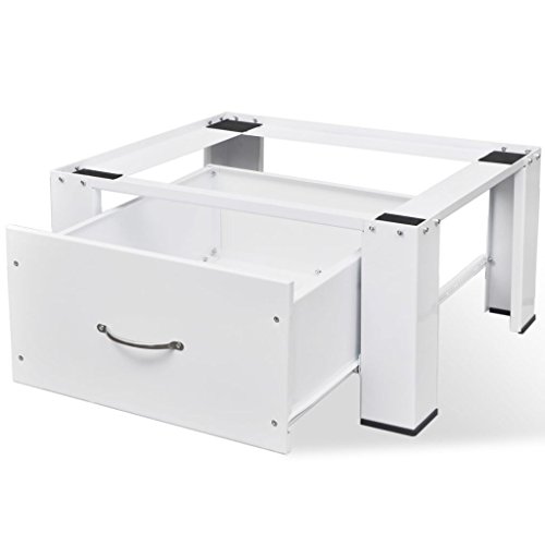 INLIFE Washer Dryer Stand with Drawer