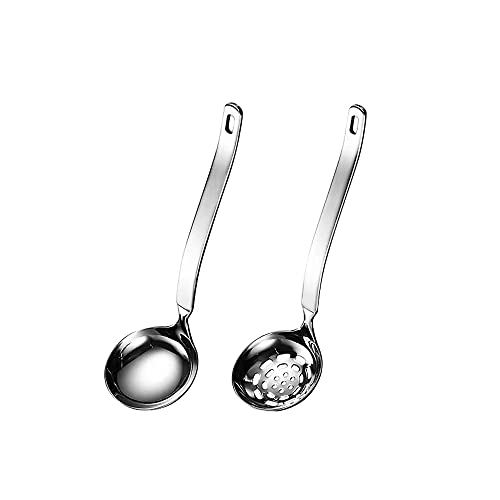 Innovative Stainless Steel Ladle and Slotted Spoon Set