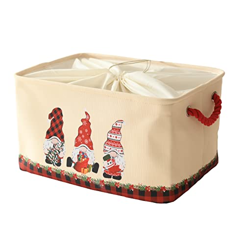 INough Christmas Gnomes Large Gift Baskets with Drawstring