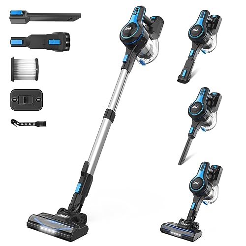  Proscenic Cordless Vacuum Cleaner, 30Kpa Cordless Stick Vacuum  with Strong Suction, Hardwood Floor Vacuum Whit Detachable Battery, Vacuum  Cleaner for Home…