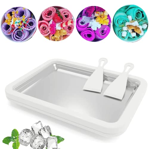 Instant Ice Cream Maker with Stainless Steel Tray