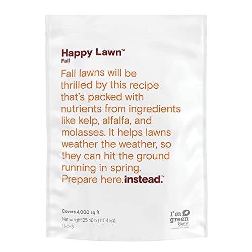 Happy Lawn Natural Fall Fertilizer - 25.46 lbs, Covers up to 4,000 Sq. Ft.