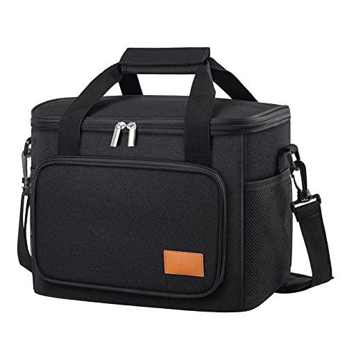 Insulated Lunch Bag for Men & Women, Large Capacity Soft Cooler Tote