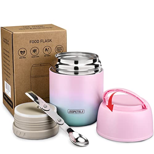 Keep Food Warm Lunch Container - Wide Mouth Lunch Thermoses for Hot Food  Nomeca 16Oz Stainless Steel Thermal Vacuum Bento Box With Spoon for Kids