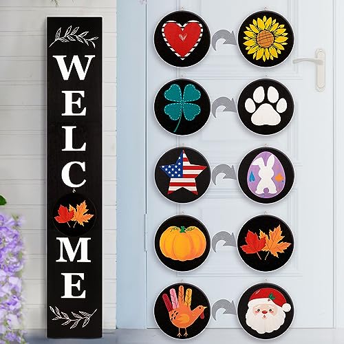 Interchangeable Welcome Sign for Front Porch