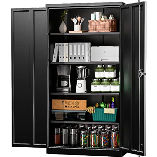 INTERGREAT Black Metal Storage Cabinet