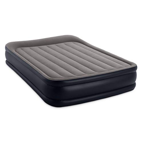 Intex Deluxe Pillow Rest Queen Airbed with Internal Pump