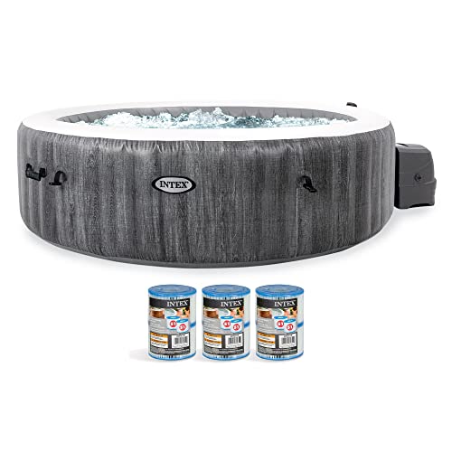 Intex Greywood Deluxe Portable Inflatable Hot Tub