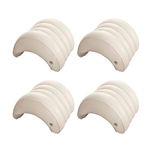 Intex Hot Tub Inflatable Lounge Headrest Pillow (4 Pack)