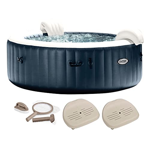 Intex PureSpa Plus 6 Person Inflatable Hot Tub with Accessories