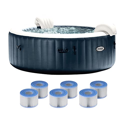 Intex PureSpa Plus 6-Person Inflatable Hot Tub with 6 Type S1 Filter Cartridges