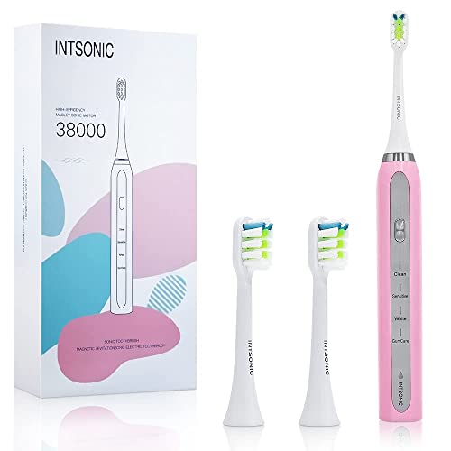 INTSONIC Electric Toothbrush - Customizable Cleaning with Smart Timer