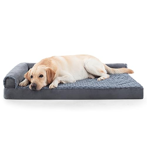 INVENHO Large Orthopedic Dog Bed Waterproof Liner & Washable Cover