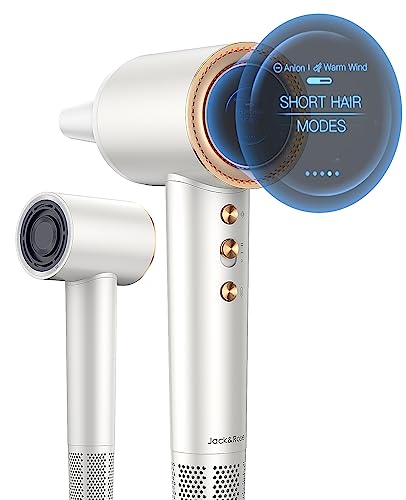 Jack & Rose Salon Ionic Hair Dryer, 5 Blowout Modes