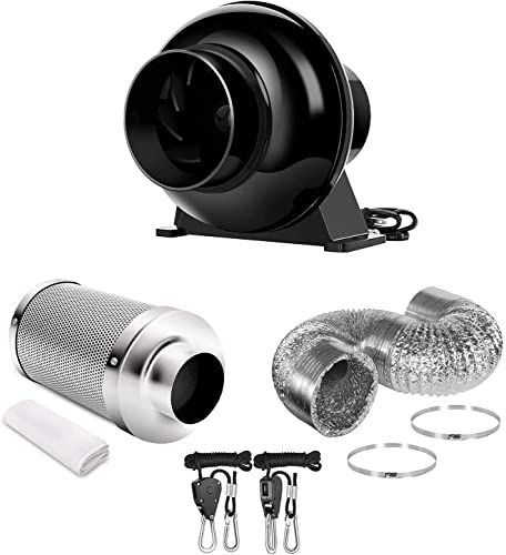 iPower 4 Inch Ventilation Combo for Grow Tents