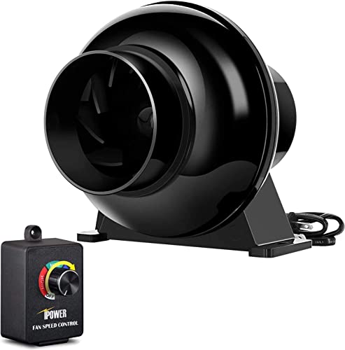 iPower 4 Inch Ventilation Fan with Variable Speed Controller