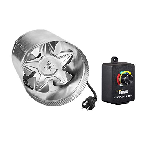 iPower 6 Inch Booster Fan with Variable Speed Controller