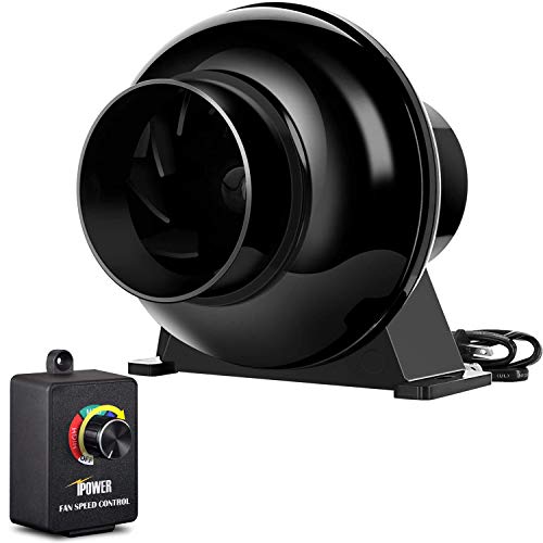 iPower Inline Duct Ventilation Fan with Variable Speed Controller