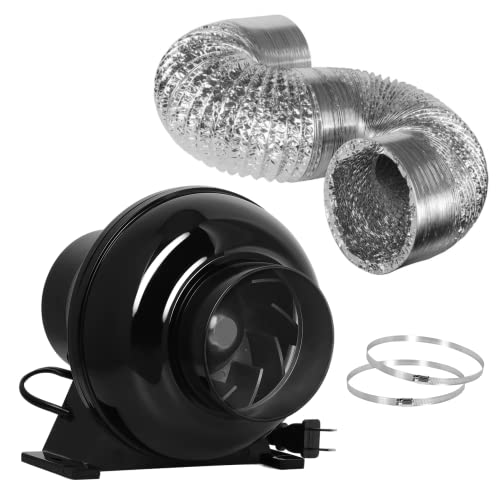 iPower Inline Ventilation Fan with Aluminum Ducting