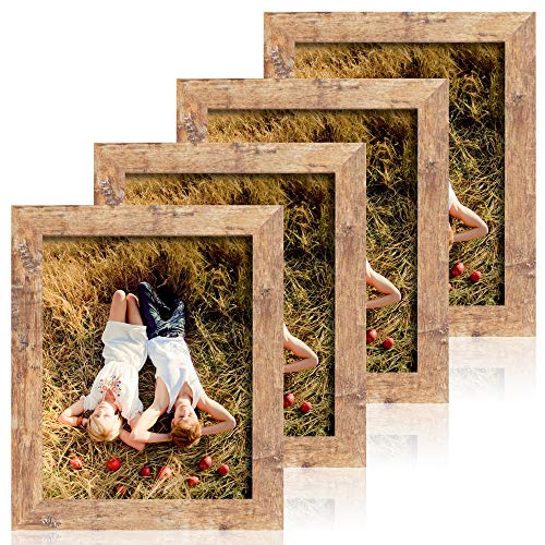 Rustic 8x10 Picture Frame Set with High Definition Glass" by iRahmen