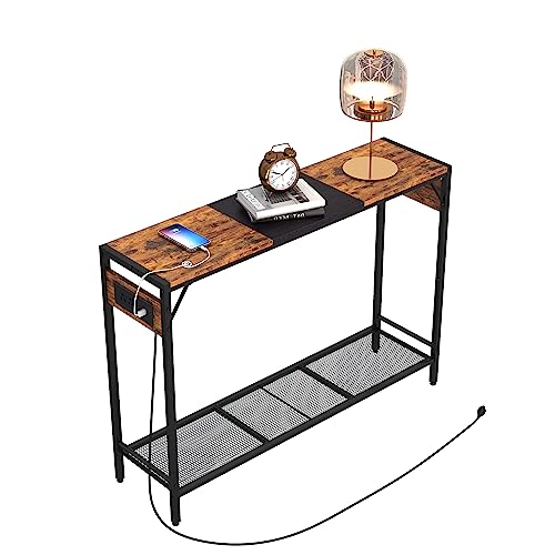 IRCPEN Console Table with Outlet & 2 USB Ports