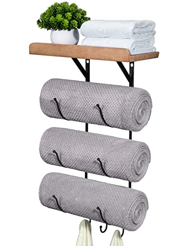 IRIIJANE Towel Rack Wall Mounted for Bathroom