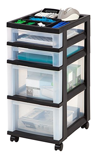 IRIS Rolling Storage Cart for Supplies and Small Parts