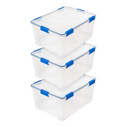 IRIS USA 60 Quart WEATHERPRO Plastic Storage Box