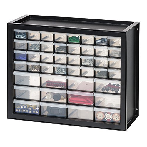 IRIS USA Stackable Storage Cabinet - Small Brick Organizer Utility Chest