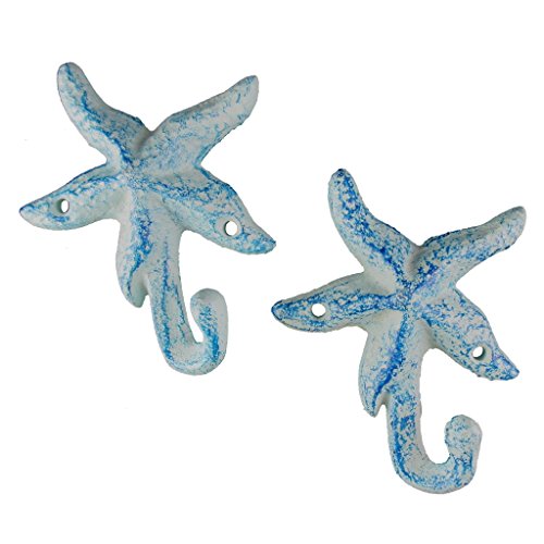 Iron Starfish Hook, Light Blue