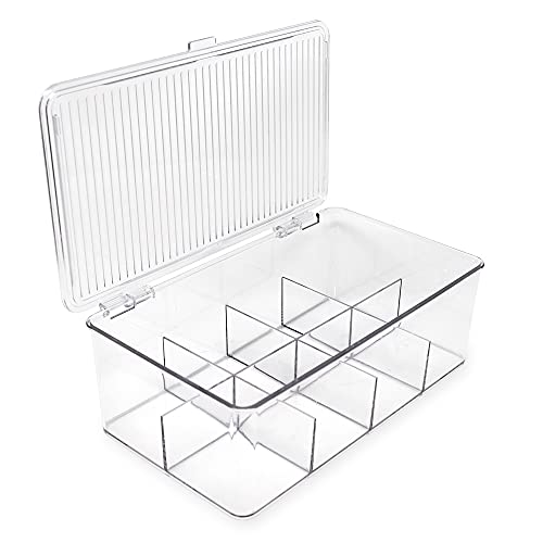 Isaac Jacobs Divided Clear Plastic Organizer
