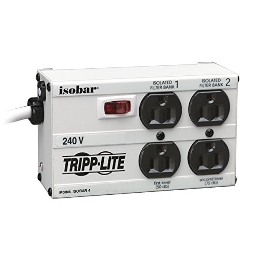 Isobar 4 Outlet 230V Surge Protector Power Strip