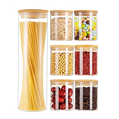 iTOKGOK Kitchen Glass Food Storage Jars/Containers